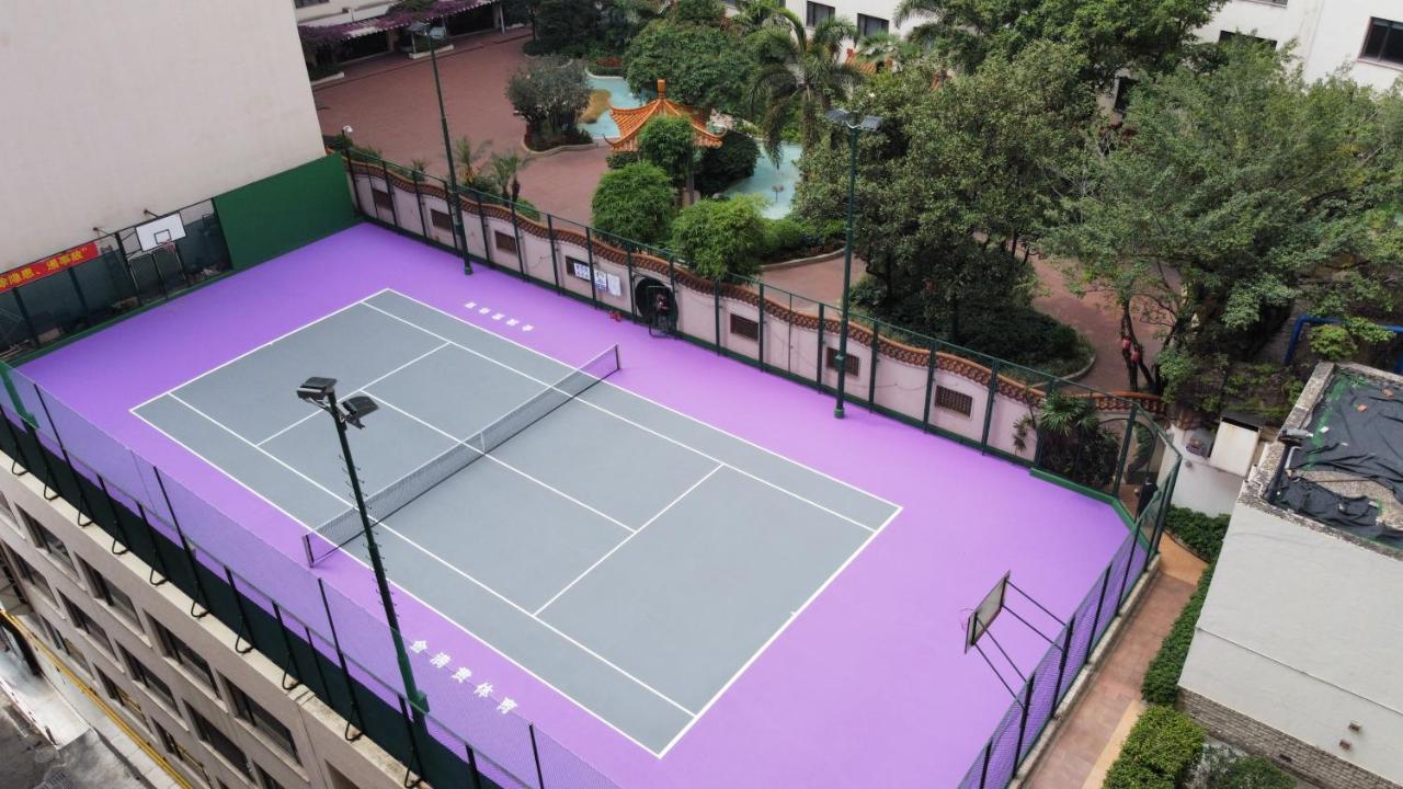 China Hotel Guangzhou - Subway Direct To Pazhou Exhibition Center, Free Shuttle During Canton Fair & Exhibitor Registration Counter Kültér fotó Tennis court at the complex