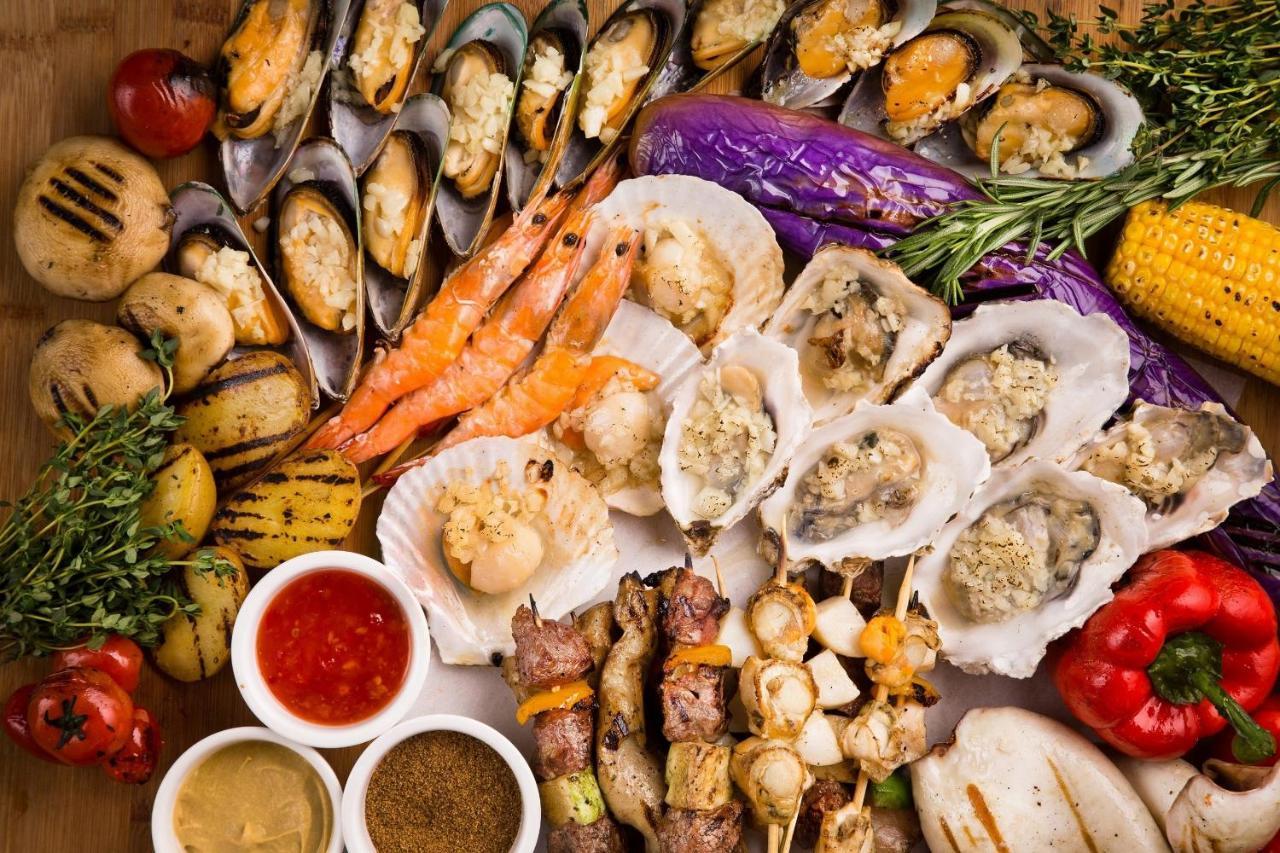 China Hotel Guangzhou - Subway Direct To Pazhou Exhibition Center, Free Shuttle During Canton Fair & Exhibitor Registration Counter Kültér fotó Seafood
